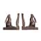 Hello Honey® Rustic Bronze Rabbit on Book Bookends Set